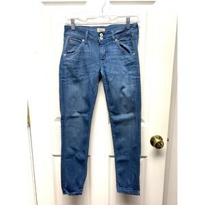 Hudson Jeans Collin Mid Rise Skinny Medium Wash 2 Button Women’s Size 26